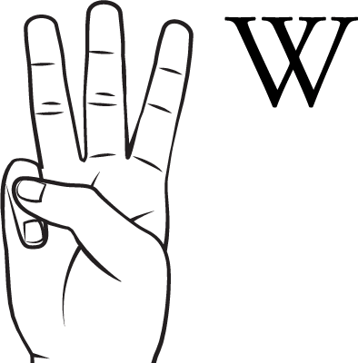 Bokstaven W i teckenspråk